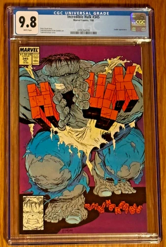 Incredible Hulk #345 7/88 CGC Graded 9.8 Todd McFarlane RARE!