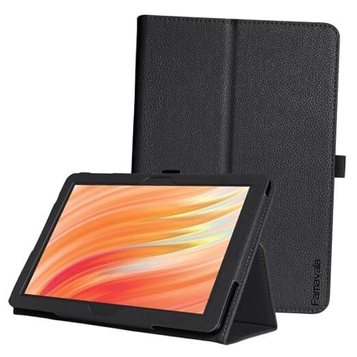 Folio Case Cover for All-New Amazon Fire HD 8 & 8 Plus Tablet (12th Black