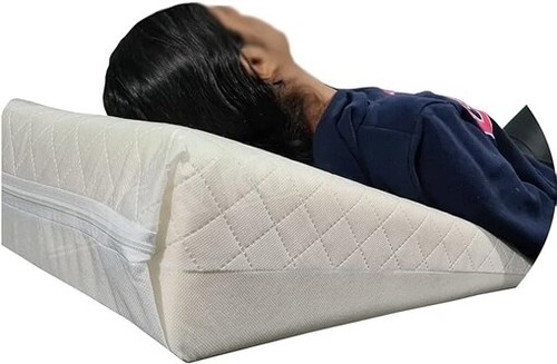 XL-LARGE WEDGE PILLOW FOAM BACK LEG SUPPORT ACID REFLUX RAISED BED (60x60x20cm) - Picture 28 of 31