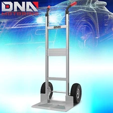 550 lbs Heavy Duty Aluminum Hand Truck Luggage Trolley Cart w/ Pneumatic Tires