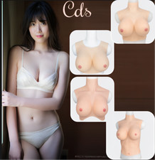 Realistic Silicone Breast Forms B-H Cup Fake Boobs For Crossdresser Drag Queen