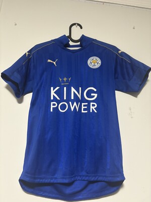 LEICESTER CITY 2016-2017 Home Kit Jersey Original Size 11-12Y