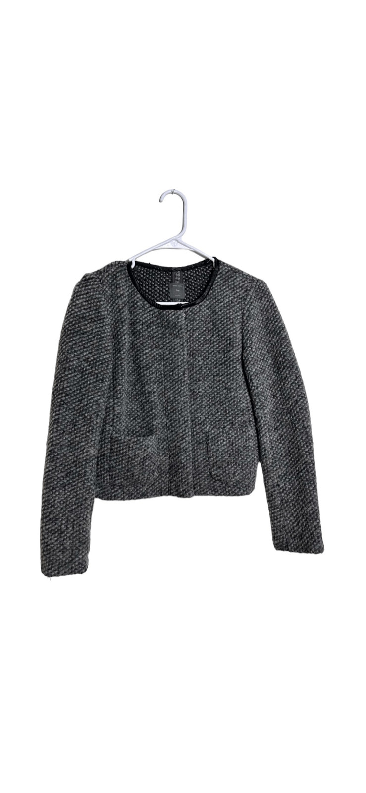 Gap Designed & Crafted Grey Wool Boucle Jacket Si… - image 1