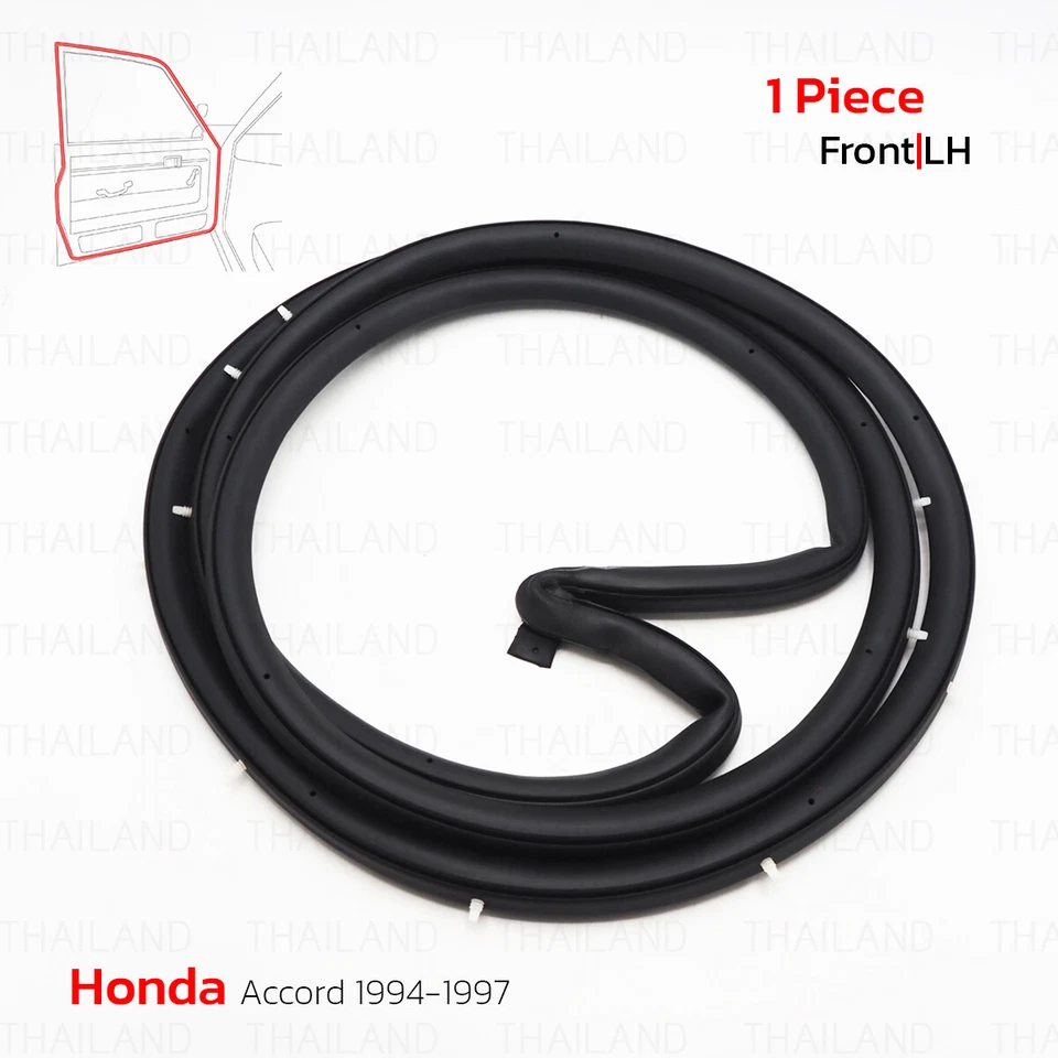 Sello de goma para puerta delantera izquierda tira térmica para Honda Accord CD 4 puertas 1994-1997 Foto 2 de 4