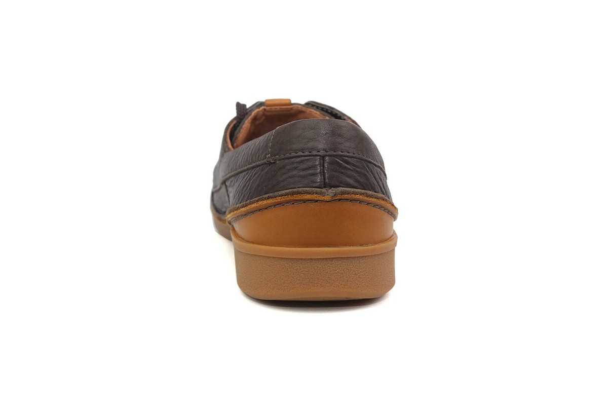 Clarks Men\'s Brown Leather Lace-Up Boat Shoes Clarks Godney Boat | Brown Leather | Canoe Club main image 2