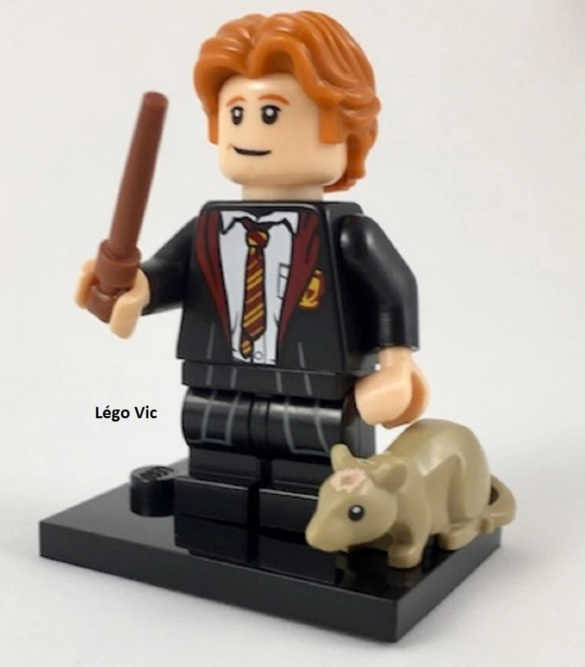 Lego 71022 Minifig Figurine Série Harry Potter - Ron Weasley + socle - Photo 1/1