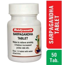 5X Baidyanath Sarpgandha Tablet | Helps Manage Blood Pressure