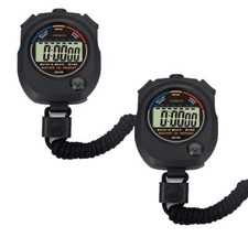 2 Pack Multi-Function Electronic Digital Sport Stopwatch Timer Large Display