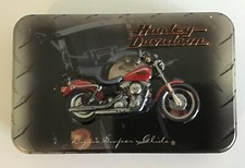 Harley Davidson 2 Decks of Unopened Playing Cards in Tin 1999