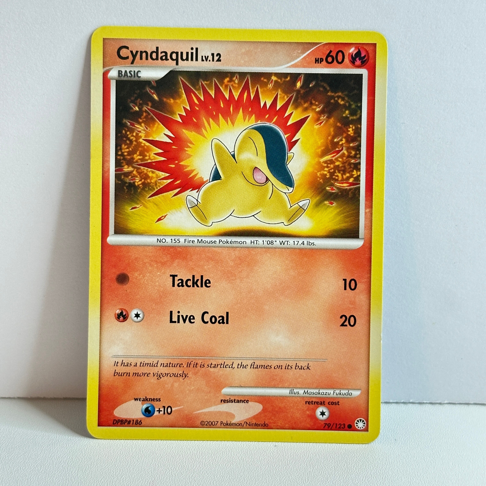 Cyndaquil 79/123 Pokemon TCG Diamond & Pearl - Mysterious Treasures NM
