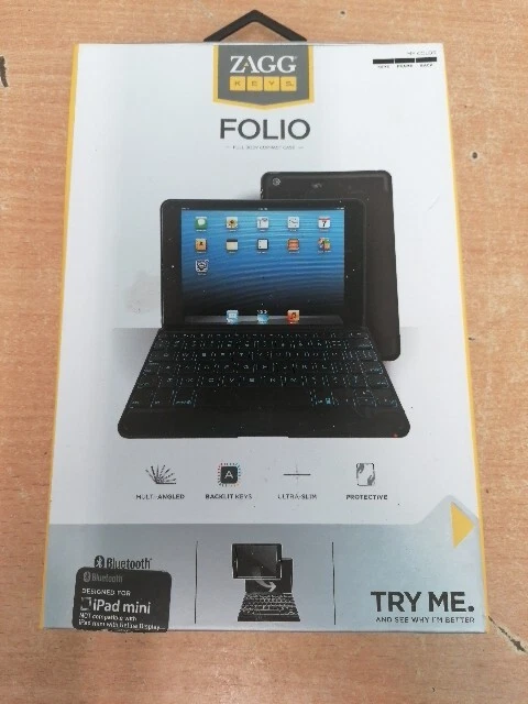 ZAGGkeys Quick Snap Magnetic Keyboard Cover for Apple iPad Mini 1 - Boxed *See D - Image 3 of 4