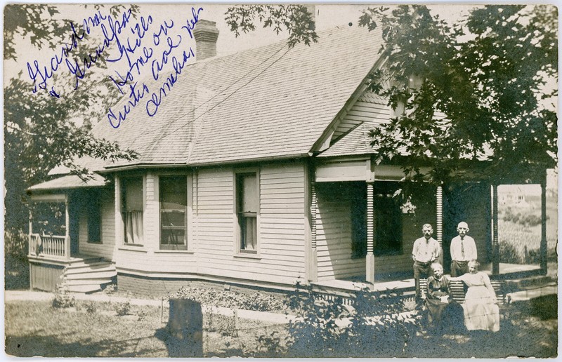 Antique 1907 RPPC Grandpa Hill's Home 3612 North 36th St & Curtis Ave Omaha NE
