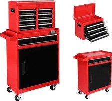 5-Drawer Rolling Tool Chest Storage Cabinet w...