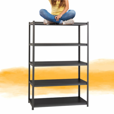 5 Tier Garage Shelf, Heavy Duty Steel Shelving Unit, Adjustable Metal Multi-use 
