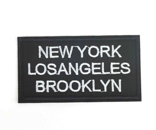 new york los angeles brooklyn iron on patch 398 - Picture 1 of 1