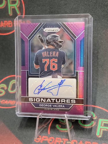 2023 Prizm Signatures Auto #SIG-GV George Valera Auto Purple SP /99 Guardians - Picture 2 of 3