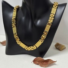 Stainless Steel Men Cuban Chain Retro Punk Style Necklace Exquisite Bracelet New