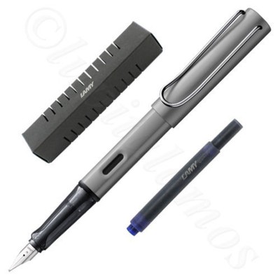 Lamy Al Star Fountain Pen  Graphite Aluminum 26F Fine Pt New In Box 26F