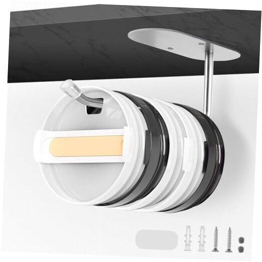 Tumbler Lid Organizer under Cabinet，Cup Lid Holder Hanging Tumbler Lid Silver-1