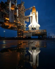SPACE SHUTTLE ATLANTIS AT PAD 39A FOR STS-135 MISSION - 8X10 NASA PHOTO (OP-753)