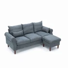 Reversible Sectional Couch Set 2 3 Seat L Shaped Modular Sleeper Sofa,Small Sofa