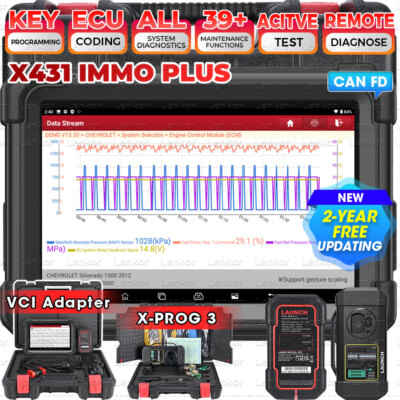 2025 LAUNCH X431 IMMO PLUS OBD2 Diagnosegerät Fehlerauslesegerät  Programmer