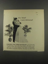 1956 Webster's New World Dictionary Ad