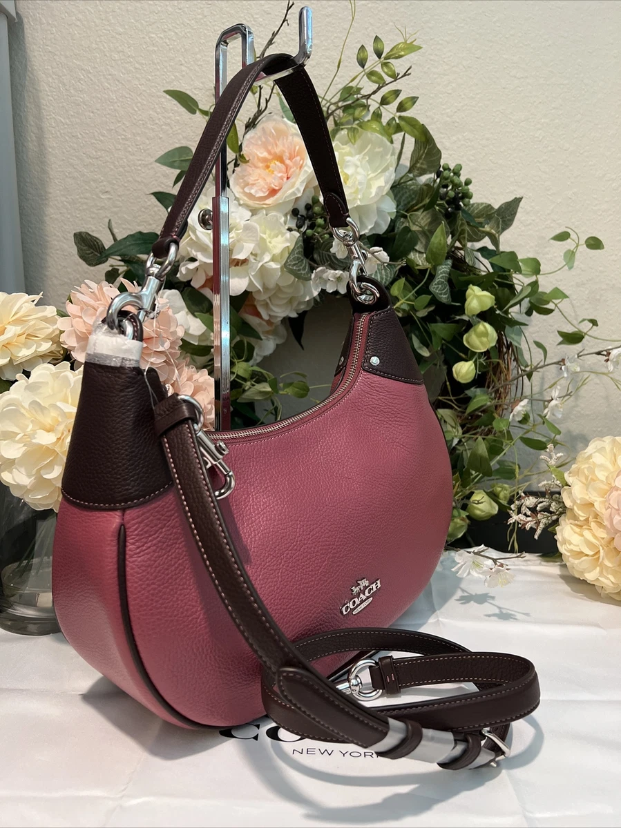Coach pebble leather hobo sale
