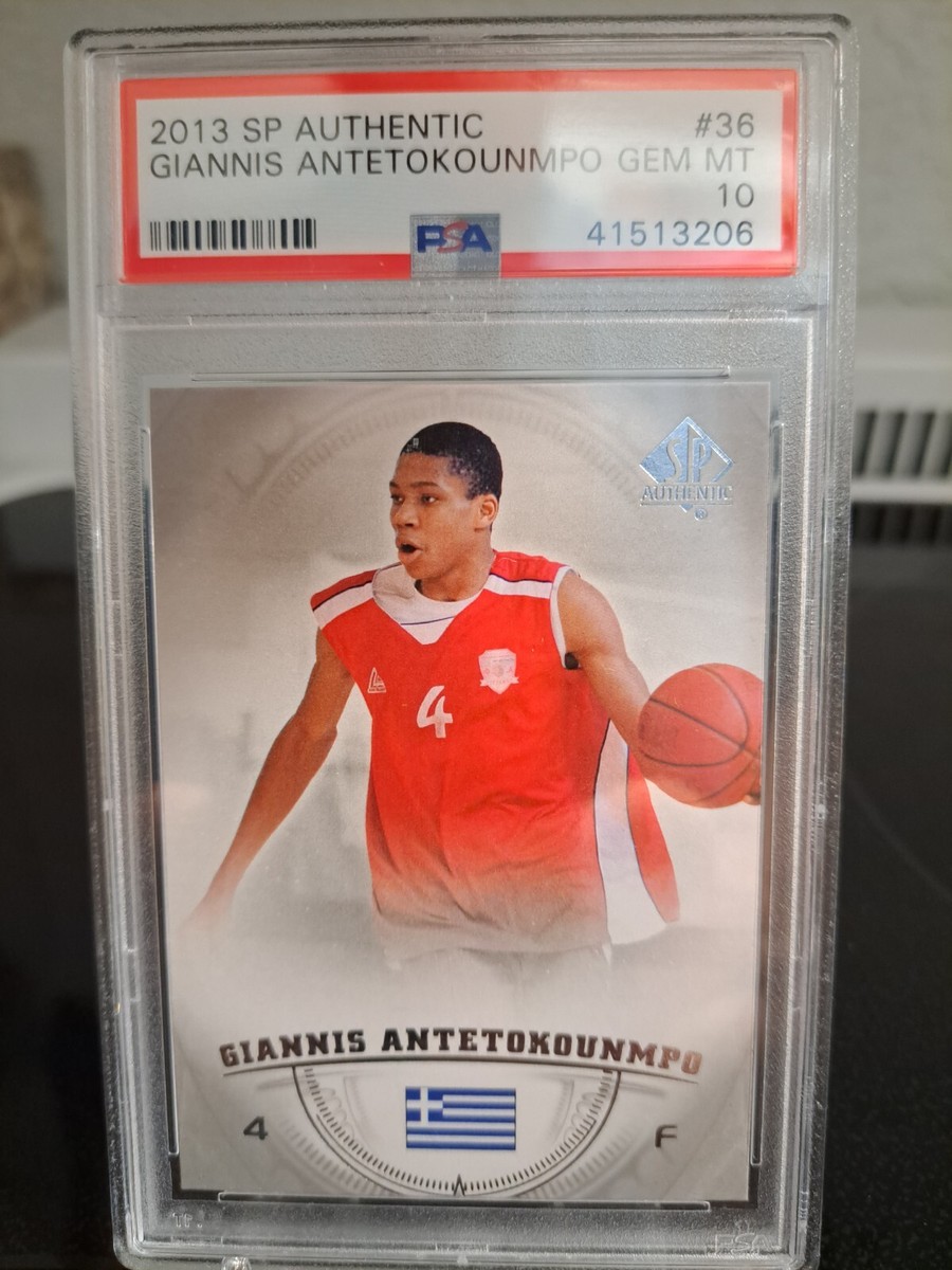 2013 SP Authentic Giannis Antetokounmpo Rookie #36 PSA 10 GEM MINT 