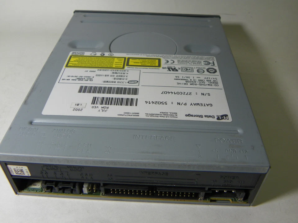Puerta de enlace de unidad IDE CD-RW/DVD-ROM de almacenamiento de datos HL GCC-4320B P/N 5502414 Foto 2 de 2