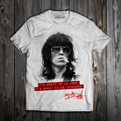 MAGLIETTA KEITH RICHARDS ROLLING STONES FRASI T-SHIRT COTONE UOMO DONNA |  eBay