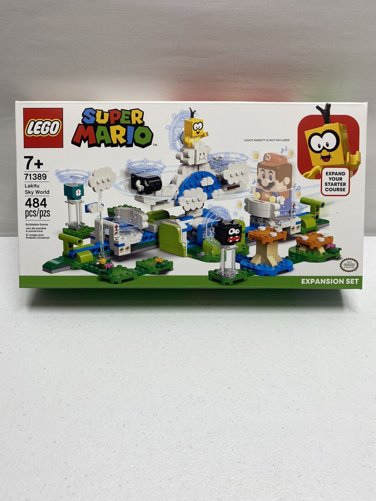 LEGO Super Mario: 71389 Lakitu Sky World Expansion Set *Retired 2022* New Sealed