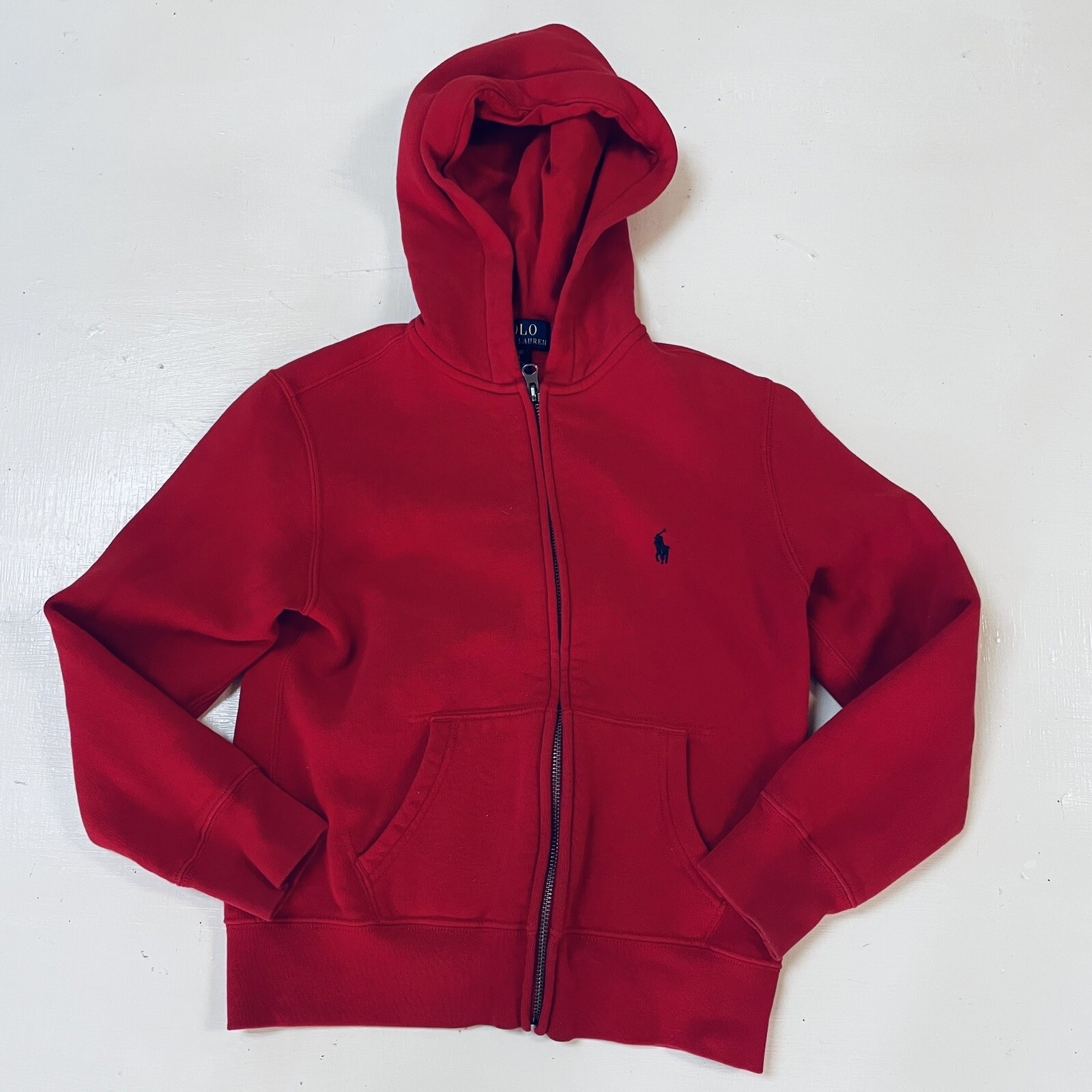 Polo Ralph Lauren Kids Youth Boy Size  S-8Hoodie Sweater  Pony Red