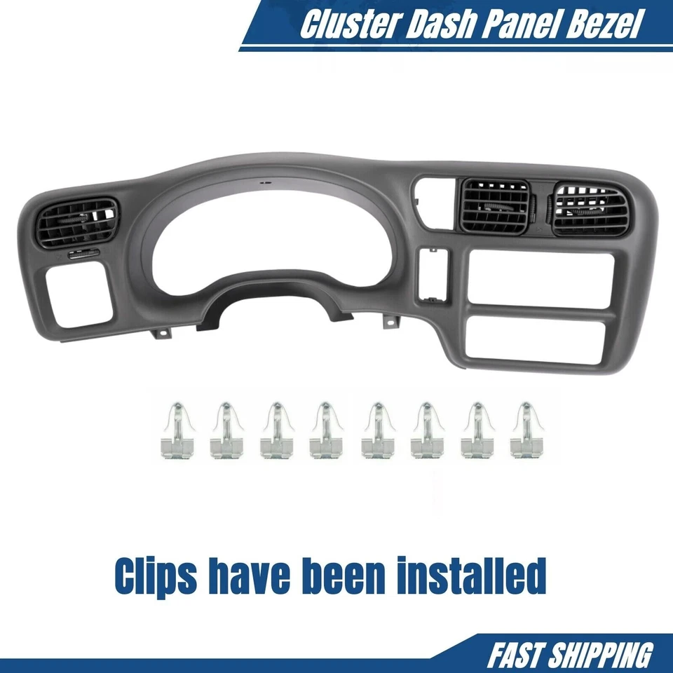 Fit For Chevy S10 Blazer GMC Jimmy 1998-2004 Cluster Radio Dash Bezel Cover Foto 2 de 4