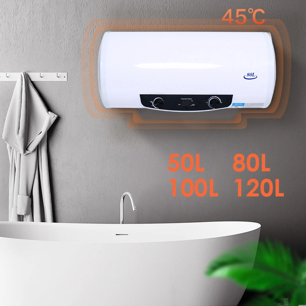 50/80/100/120L Electric Horizontal Boiler Hot Water Tank With Hand Shower  USA | eBay