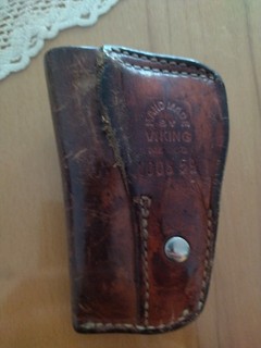Vintage Viking Leder Pistolen Holster