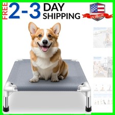 Elevated Dog Bed for Small Dogs, Outdoor Cooling Dog Bed Cot for Small Pets, ...