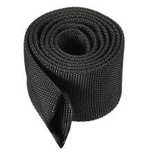 1.2" Dia 3.3FT Nylon Protective Hose Sleeve Cable Cover Protection Black