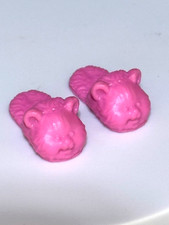Modern Barbie Pink Teddy Bear Slippers Shoes
