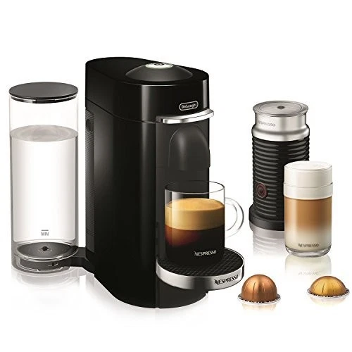 De'Longhi - Nespresso Vertuo Plus Deluxe Coffee & Espresso Machine with Aerocinno - Piano Black - Thumbnail 4