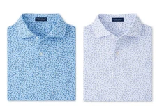 NEW PETER MILLAR S/S OLIVE GROVE PERFORMANCE JERSEY Polo GOLF SHIRT, MEDIUM