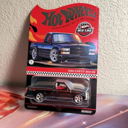New ListingHot Wheels Red Line Club 1990 Chevy 454 SS 1:64 Black Diecast Pickup Truck