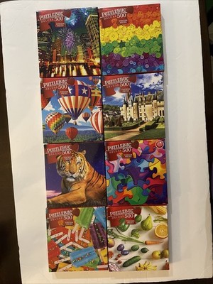 8 Puzzllebug 500 pieces Cada Uno New 20x12