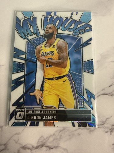 LeBron James [White Velocity] #3 2024 Panini Donruss Optic My House card