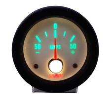 Omori 52mm Ammeter Amp Gauge Ea-150az 50a White Green Led S30z Ae86 Celica Jdm