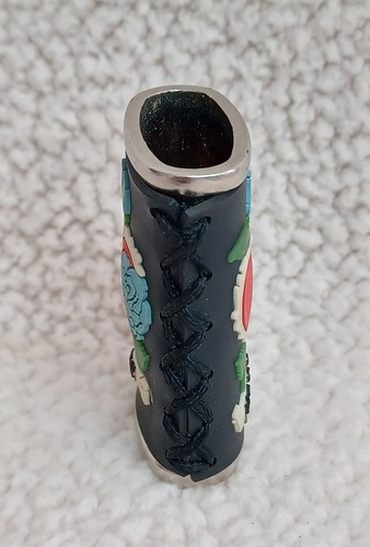 Metal Lighter Case Cover Fits Mini Bic Lighter Rose & Heart W/ 'Honey' Banner - Picture 5 of 16