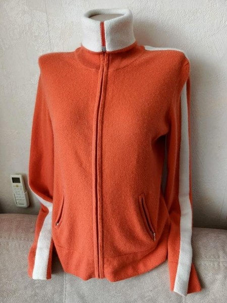 Women Banana Republic Sweater Orange Cashmere 36 /