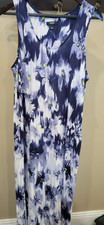 Simply Vera Wang Maxi Chemise Floral size large with pockets