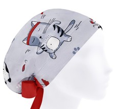 Scrub Cap, Scrub Hats, Surgery Caps, Cat Surgical Hat, Cotton Surgeon Caps