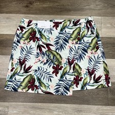 NWT Lady Hagen Skort Skirt Women Sz 16 Floral Side Zip Tennis Pickleball Golf